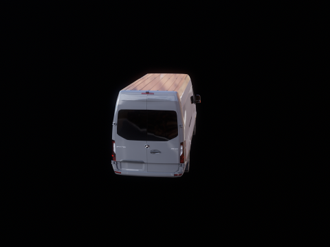 Autobus lungo Mercedes Sprinter Modello 3D