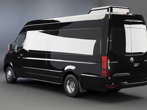 Mercedes Sprinter Long Bus US Spec 3D Model