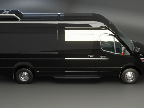 Mercedes Sprinter Long Bus US Spec 3D Model