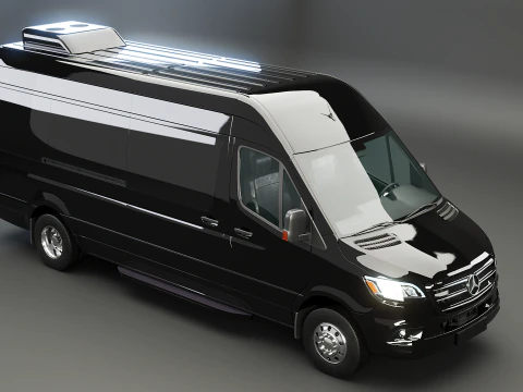 Mercedes Sprinter Long Bus US Spec 3D Model