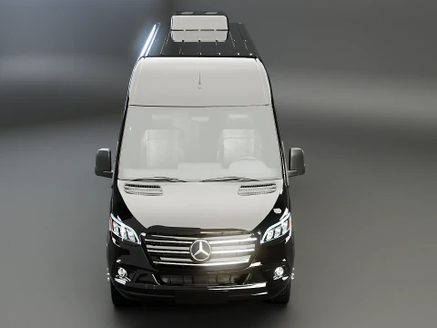 Mercedes Sprinter Long Bus US Spec 3D Model