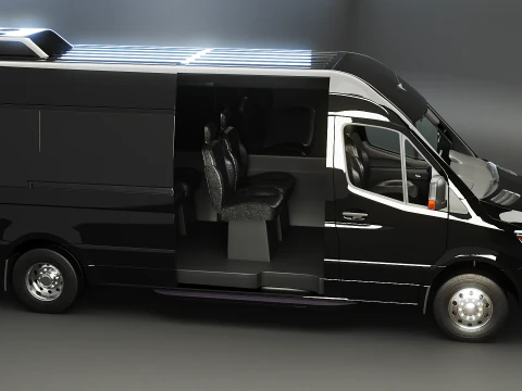 Mercedes Sprinter Long Bus US Spec 3D Model