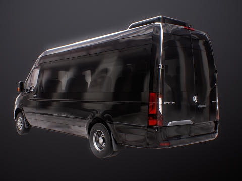 Mercedes Sprinter autobus lungo US Spec Modello 3D