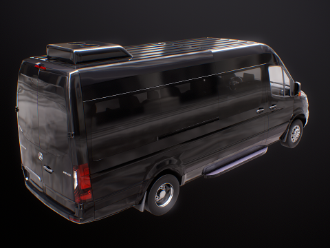 Mercedes Sprinter autobus lungo US Spec Modello 3D