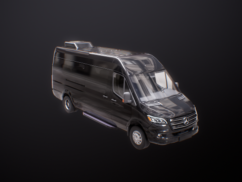 Mercedes Sprinter autobus lungo US Spec Modello 3D