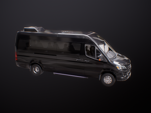Mercedes Sprinter autobus lungo US Spec Modello 3D