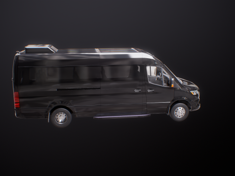 Mercedes Sprinter autobus lungo US Spec Modello 3D