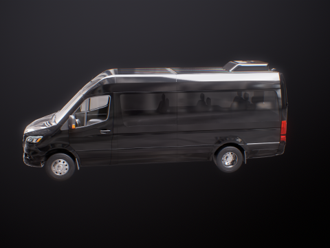 Mercedes Sprinter autobus lungo US Spec Modello 3D