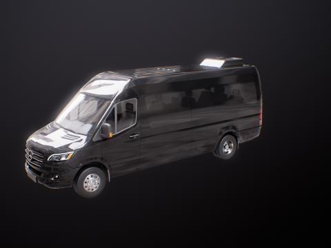 Mercedes Sprinter autobus lungo US Spec Modello 3D