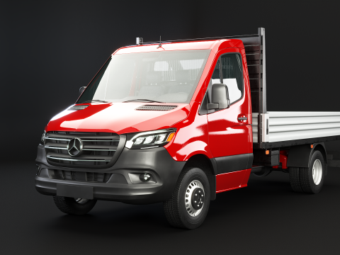 Mercedes Sprinter Pickup Pesado Modelo 3D