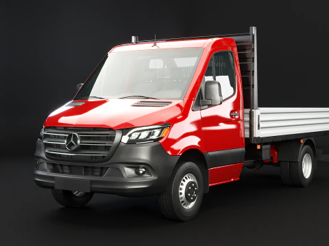 Mercedes Sprinter pick-up per carichi pesanti Modello 3D
