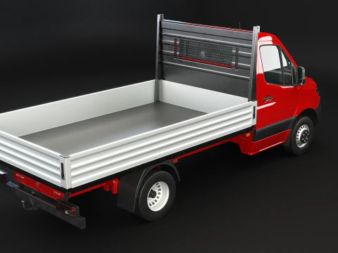 Mercedes Sprinter Pickup Heavy Duty 3D Model