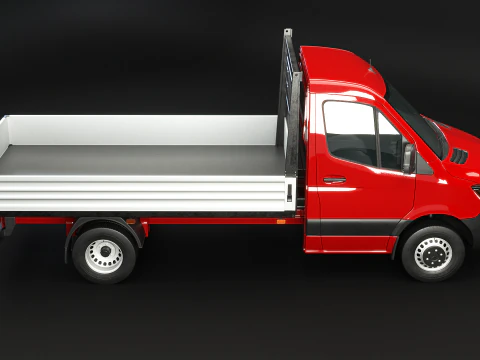 Mercedes Sprinter Pickup Heavy Duty 3D Model