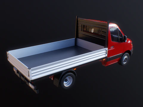 Mercedes Sprinter Pickup Heavy Duty 3D Model