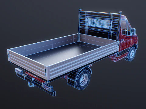Mercedes Sprinter Pickup Heavy Duty 3D Model