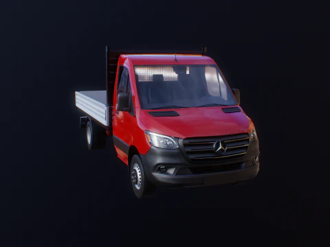 Mercedes Sprinter Pickup Heavy Duty 3D Model