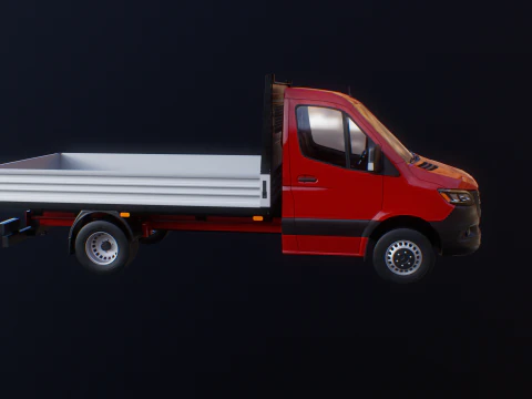 Mercedes Sprinter Pickup Heavy Duty 3D Model