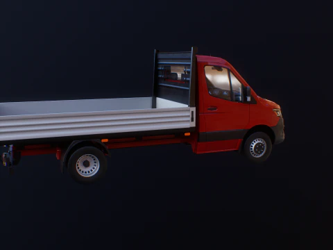 Mercedes Sprinter Pickup Heavy Duty 3D Model