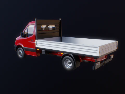 Mercedes Sprinter Pickup Heavy Duty 3D Model