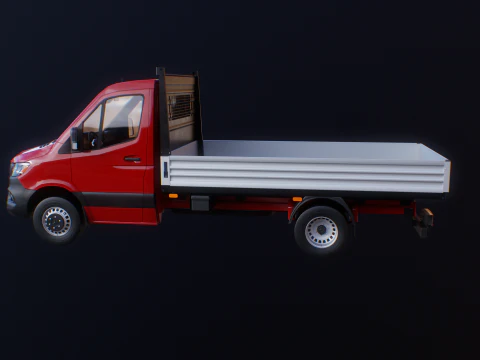 Mercedes Sprinter Pickup Heavy Duty 3D Model