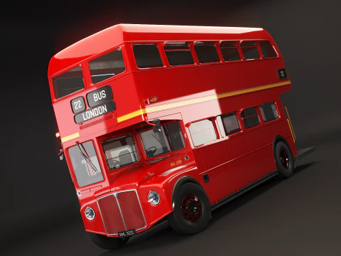 Autobus classico di Londra Routemaster Modello 3D