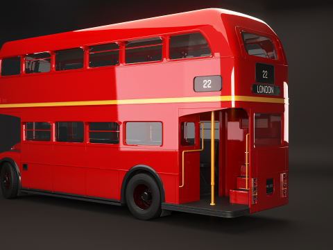Autobus classico di Londra Routemaster Modello 3D