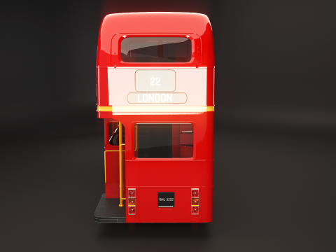 Autobus classico di Londra Routemaster Modello 3D