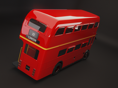 Autobus classico di Londra Routemaster Modello 3D