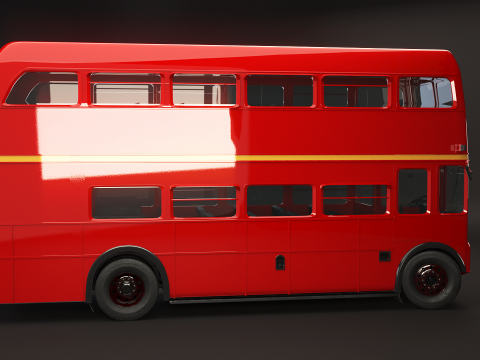 Autobus classico di Londra Routemaster Modello 3D