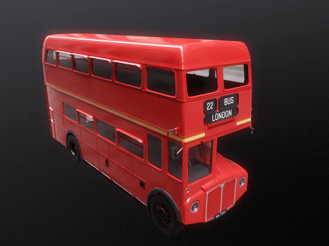 Routemaster Classic London Bus 3D Model