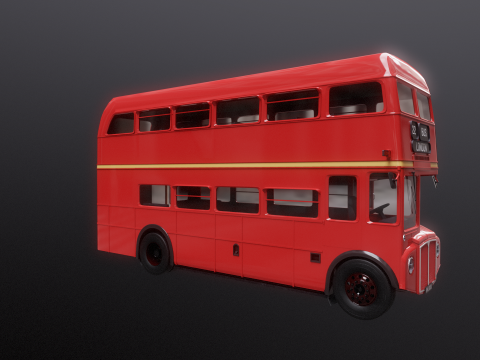 Autobus classico di Londra Routemaster Modello 3D