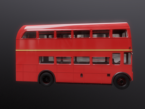 Autobus classico di Londra Routemaster Modello 3D
