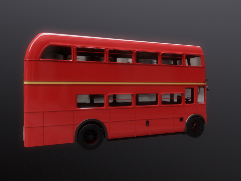 Autobus classico di Londra Routemaster Modello 3D