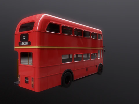 Routemaster Classic London Bus 3D Model