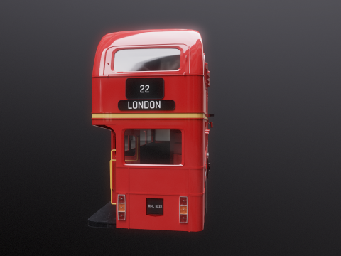 Autobus classico di Londra Routemaster Modello 3D