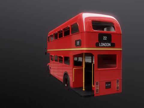 Routemaster Classic London Bus 3D Model