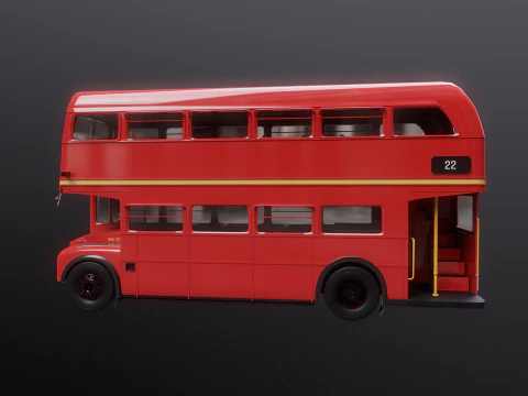 Routemaster Classic London Bus 3D Model