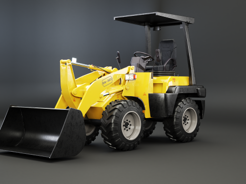 Carregadeira de rodas agr&iacute;cola pequena Modelo 3D