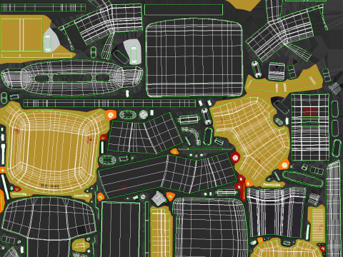 Piccola pala gommata agricola Modello 3D