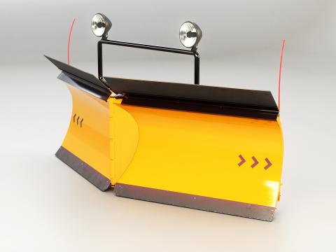 L&acirc;mina limpa-neve V Modelo 3D