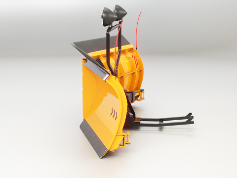 Sneeuwploeg V-blad 3D Model