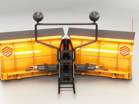 Sneeuwploeg V-blad 3D Model