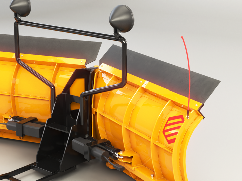 Sneeuwploeg V-blad 3D Model