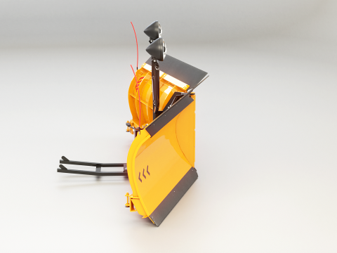 Sneeuwploeg V-blad 3D Model