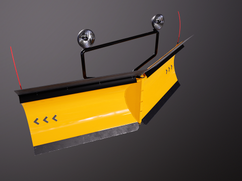 Sneeuwploeg V-blad 3D Model