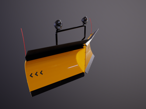 Sneeuwploeg V-blad 3D Model
