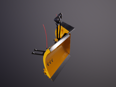 Sneeuwploeg V-blad 3D Model