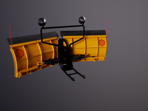 Sneeuwploeg V-blad 3D Model