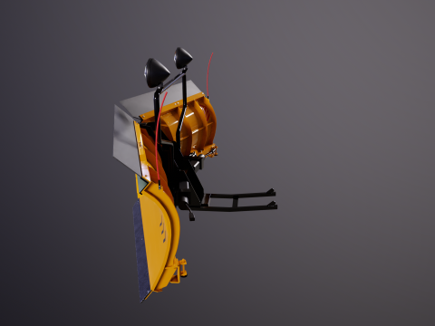 Sneeuwploeg V-blad 3D Model
