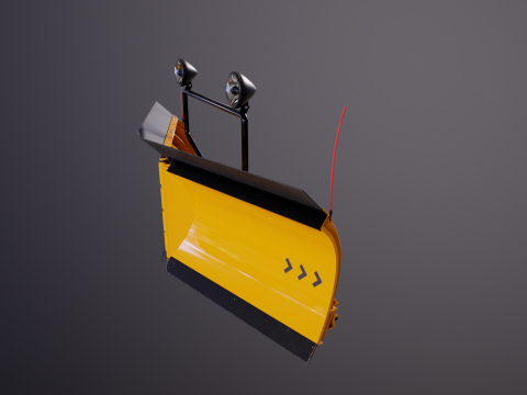 Sneeuwploeg V-blad 3D Model